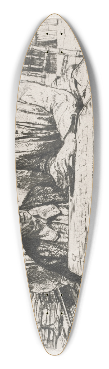 Francis Dodd - Playing Cards 39.3 inch art pintail longboard deck