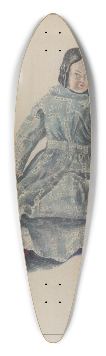 Francis Law Durand - Doll 39.3 inch art pintail longboard deck