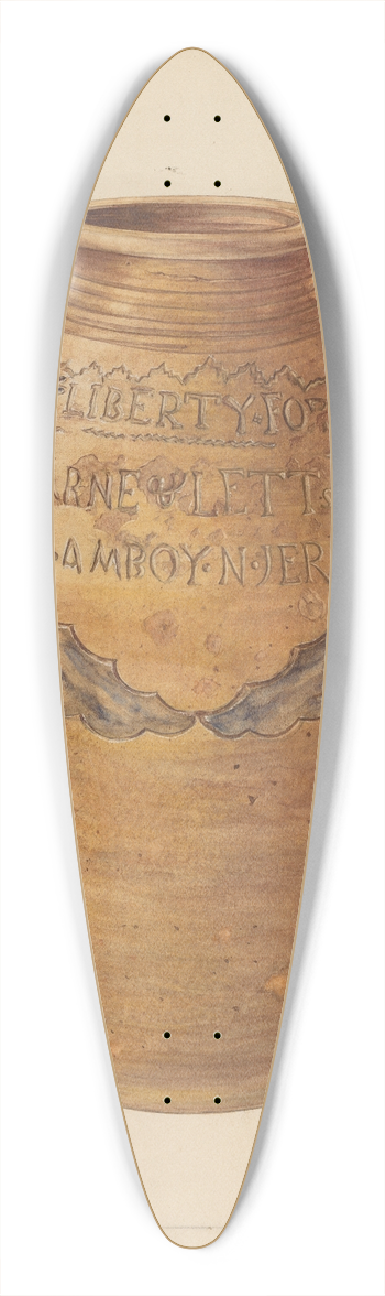 Francis Law Durand - Jug 39.3 inch art pintail longboard deck