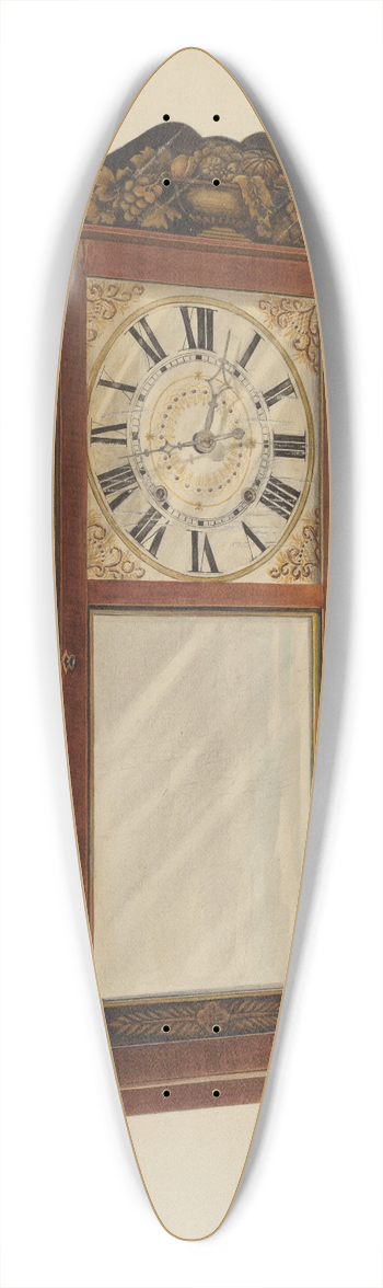 Francis Law Durand - Mantel Clock 39.3 inch art pintail longboard deck