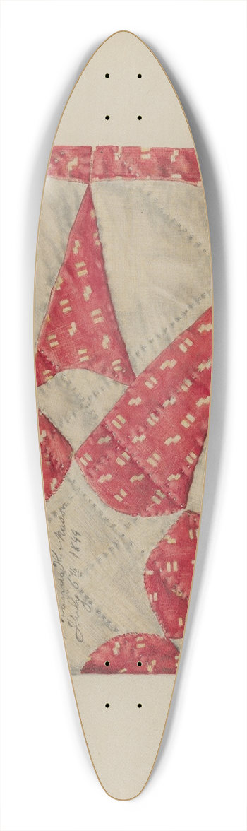 Francis Law Durand - Quilt 39.3 inch art pintail longboard deck