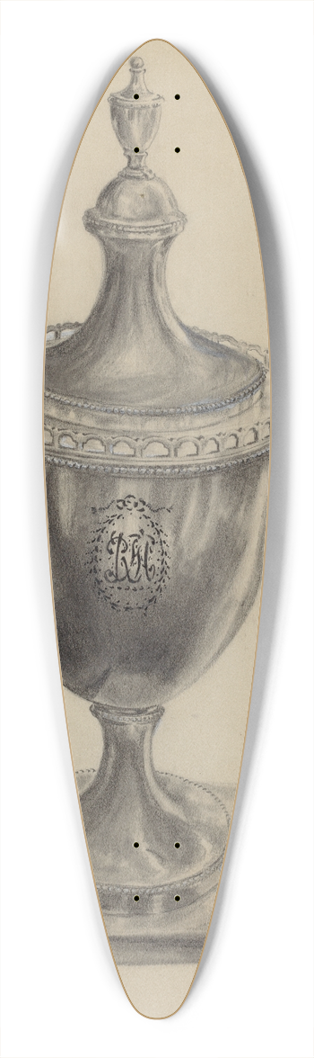 Francis Law Durand - Silver Sugar Bowl 39.3 inch art pintail longboard deck