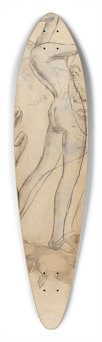 Francis Picabia - Sans titre 39.3 inch art pintail longboard deck