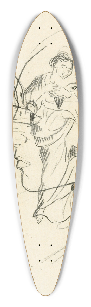 Francis Picabia - Transparence 39.3 inch art pintail longboard deck