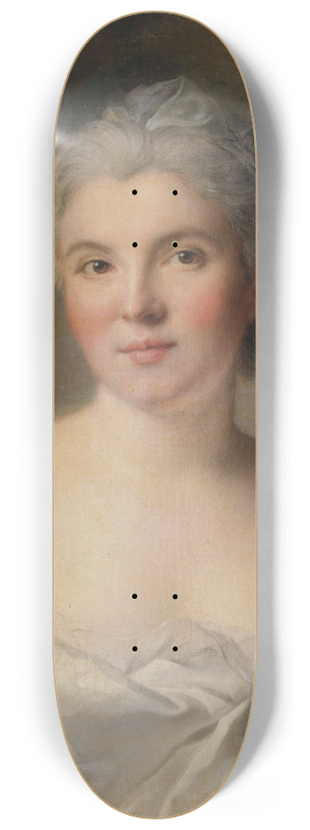 Jean-Marc Nattier - Portrait de femme 8.25 inch art skate deck