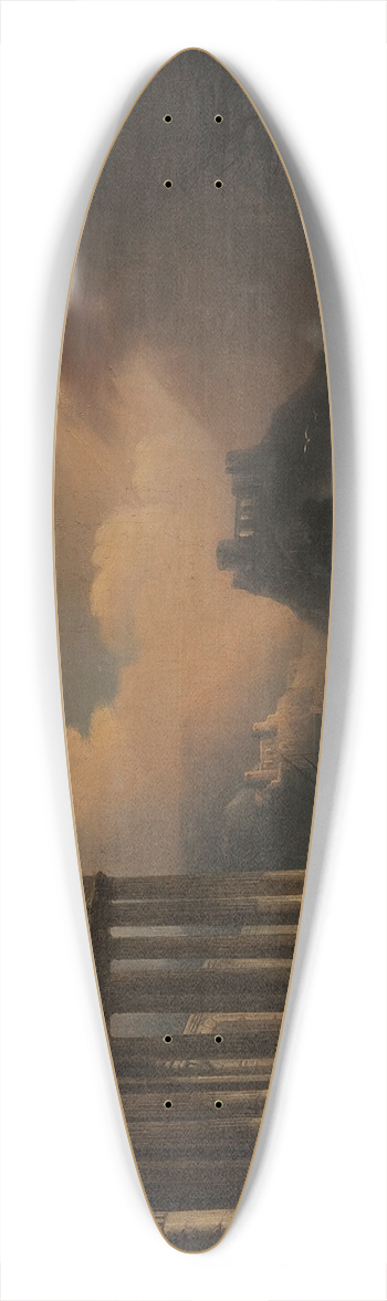 Franciszek Ksawery Lampi - Saving the shipwrecks 39.3 inch art pintail longboard deck
