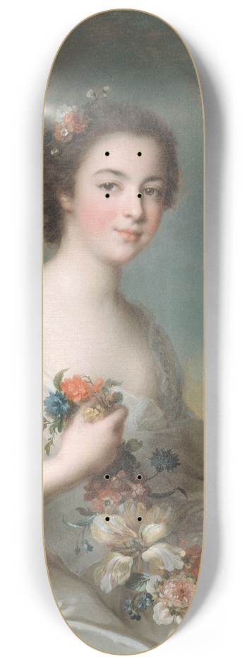 Jean-Marc Nattier - Portrait of a Lady 8.25 inch art skate deck