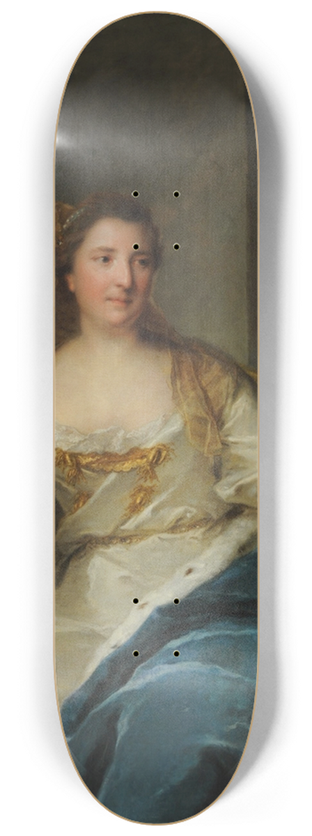 Jean-Marc Nattier - Portrait of Charlotte de Hesse-Rheinfels (1714-1741), Princess of Cond 8.25 inch art skate deck