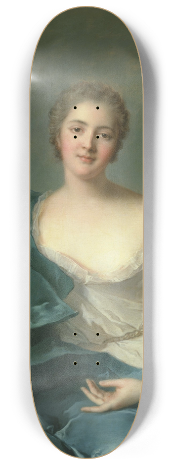Jean-Marc Nattier - Portrait of Madame Marie-Henriette Berthelot de Plneuf 8.25 inch art skate deck