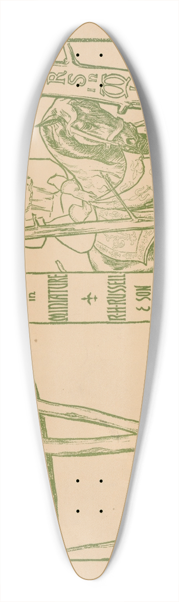 Frank Arthur Nankivell - Posters in miniature 39.3 inch art pintail longboard deck