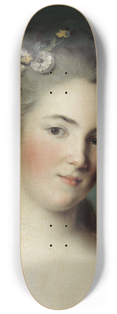 Jean-Marc Nattier - Portrait Of Marie-Genevive Boudrey 8.25 inch art skate deck