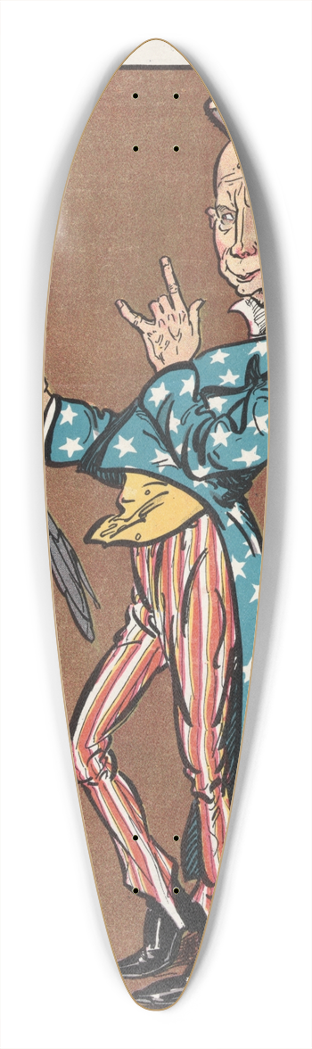 Frank Arthur Nankivell - Uncle John 39.3 inch art pintail longboard deck