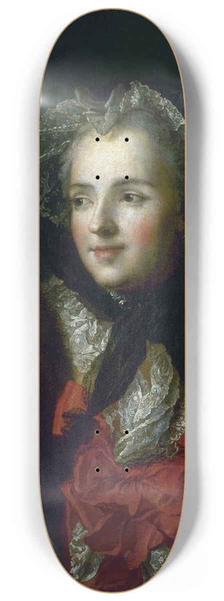 Jean-Marc Nattier - Portrait Of Marie Leszczynska, Queen Of France 8.25 inch art skate deck