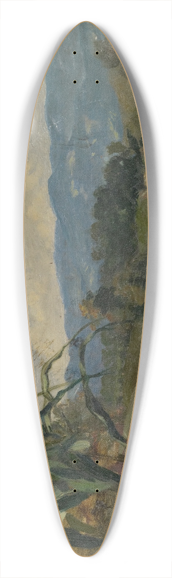 Frank Buchser - Landscape with Giant Corn in the Foreground 39.3 inch art pintail longboard deck