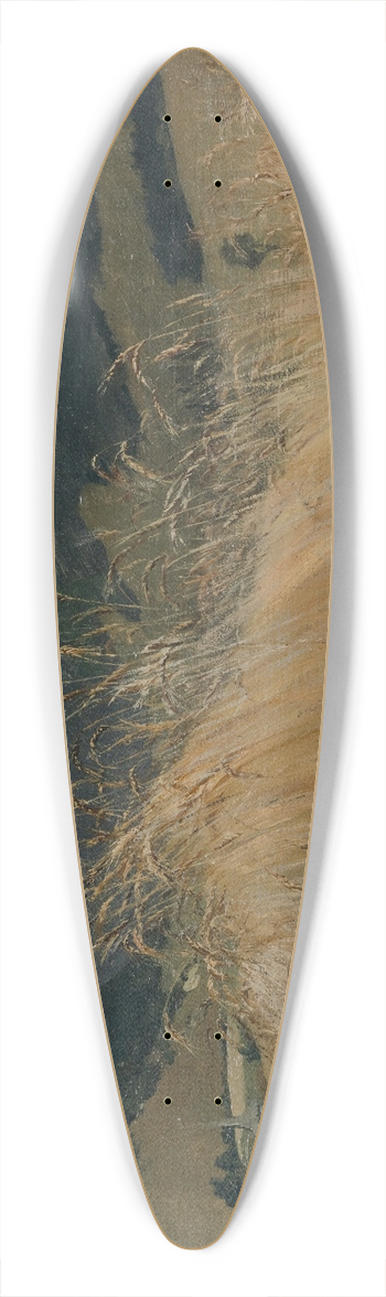 Frank Buchser - Rye field in the Jura 39.3 inch art pintail longboard deck