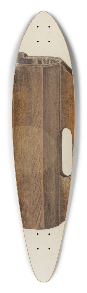 Frank Budash - Measure 39.3 inch art pintail longboard deck