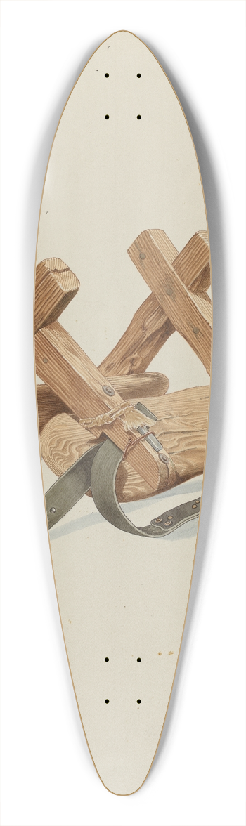 Frank C. Barks - Saddle 39.3 inch art pintail longboard deck