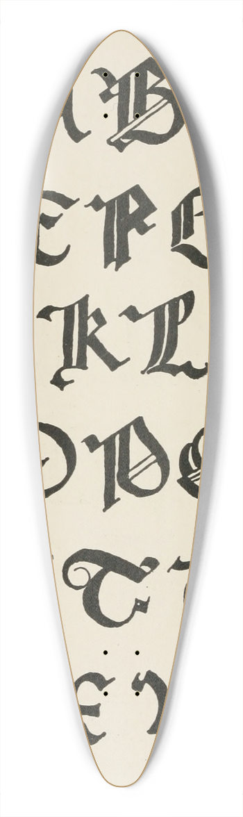 Frank Chouteau Brown - Italian Gothic Capitals 2 39.3 inch art pintail longboard deck