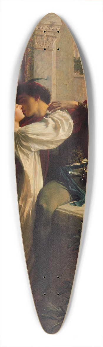 Frank Dicksee - Romeo and Juliet 39.3 inch art pintail longboard deck