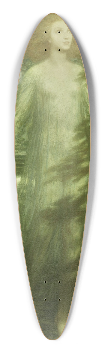 Frank Dicksee - The Moon Maiden 39.3 inch art pintail longboard deck