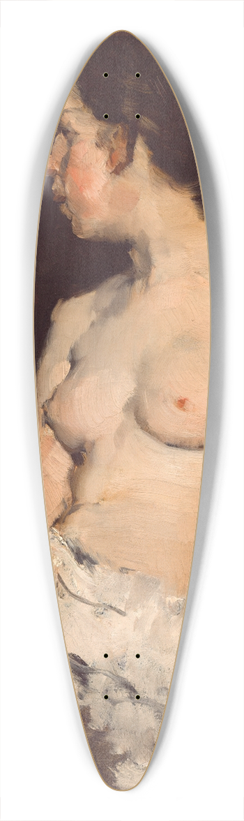 Frank Duveneck - Seated Nude 39.3 inch art pintail longboard deck