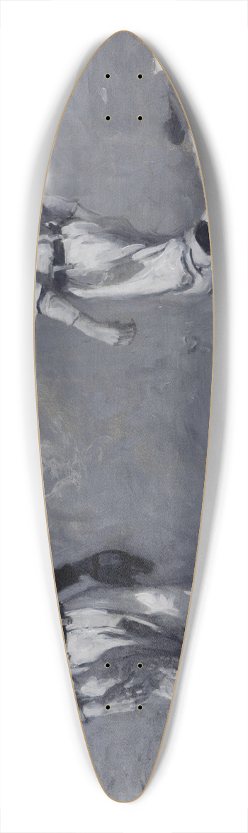 Frank Earle Schoonover - Youth Will Be Served 39.3 inch art pintail longboard deck
