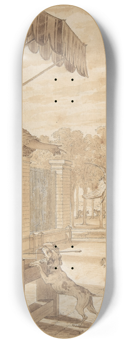 Jean Michel Moreau the Younger - The Wager Won 8.25 inch art skate deck