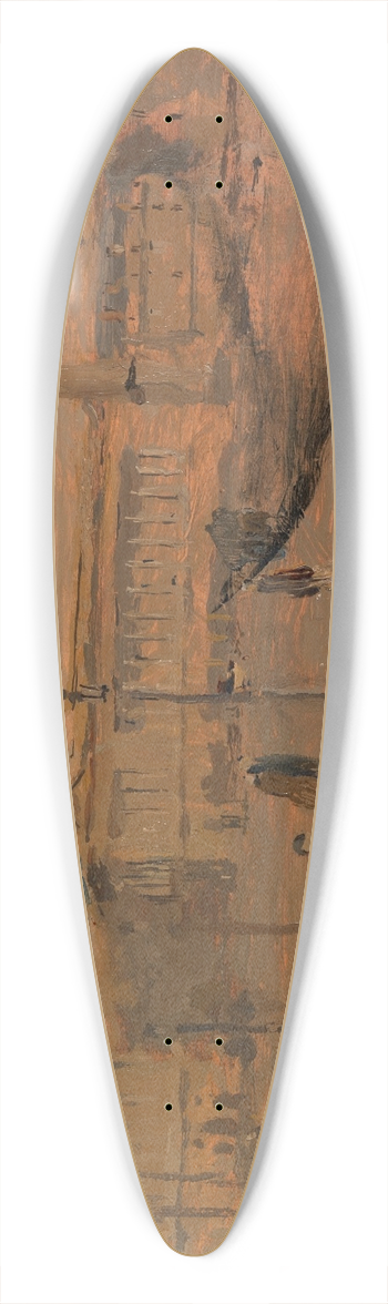 Frank Edwin Scott - La Concorde 39.3 inch art pintail longboard deck