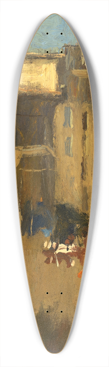 Frank Edwin Scott - Porte St. Martin et Enterrement 39.3 inch art pintail longboard deck