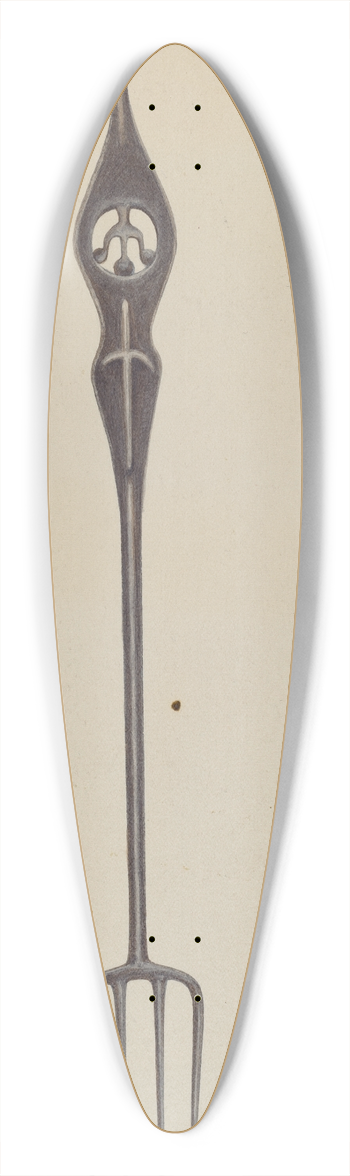 Frank Eiseman - Iron Fork 39.3 inch art pintail longboard deck