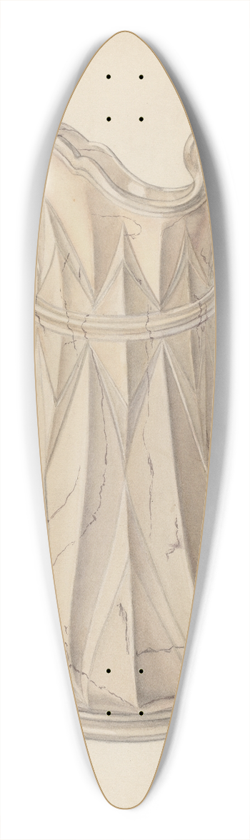 Frank Fumagalli - Wash Bowl and Pitcher 39.3 inch art pintail longboard deck