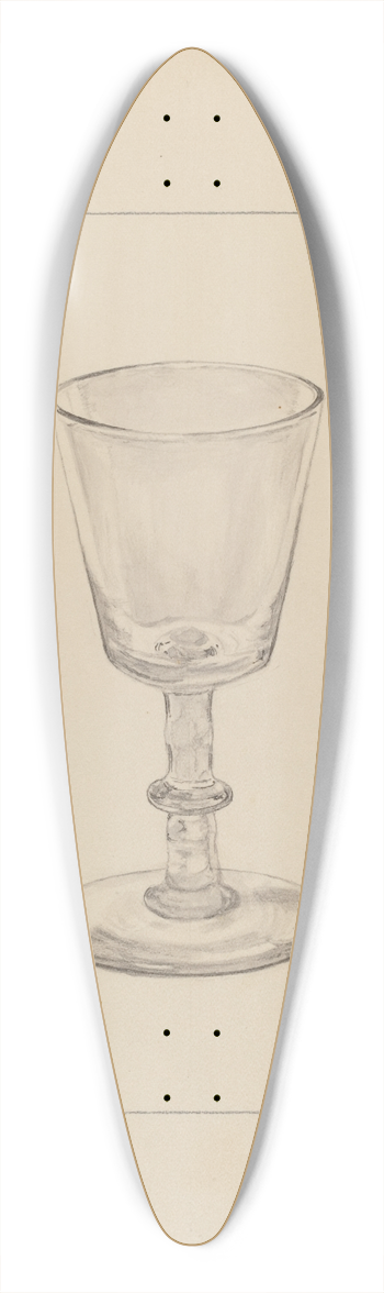 Frank Fumagalli - Wine Glass 39.3 inch art pintail longboard deck