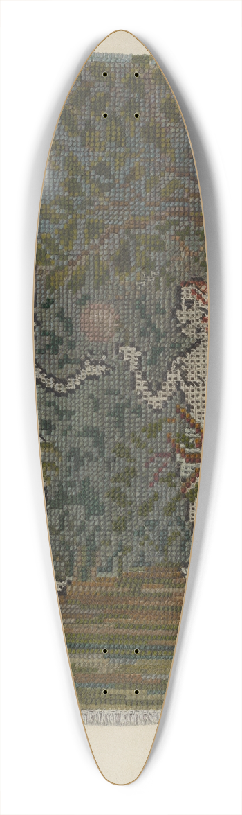 Frank Gray - Adam & Eve Embroidered Picture 39.3 inch art pintail longboard deck