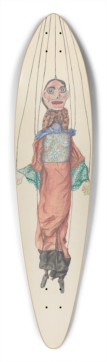 Frank Gray - Lanos Pop Out Marionette 39.3 inch art pintail longboard deck