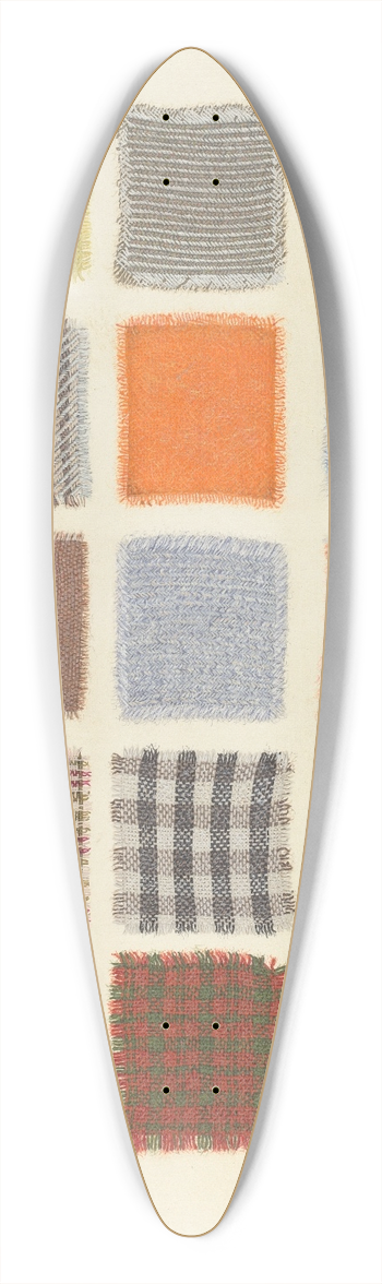 Frank J. Mace - Factory Cloth Samples 39.3 inch art pintail longboard deck