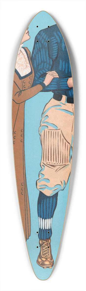 Frank Murch - A fair catch 39.3 inch art pintail longboard deck
