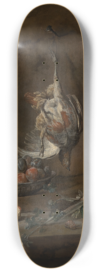 Jean Simon Chardin - Still life with dead partridge 8.25 inch art skate deck