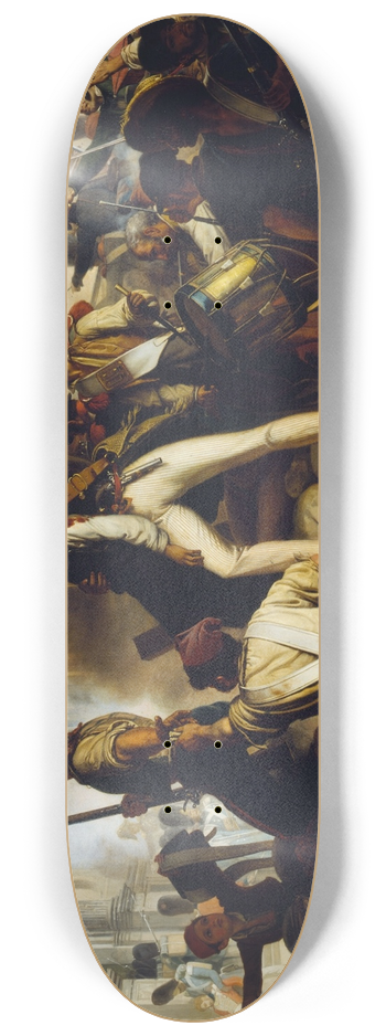 Jean-Victor Schnetz - Combat devant lHtel de Ville le 28 juillet 1830 8.25 inch art skate deck