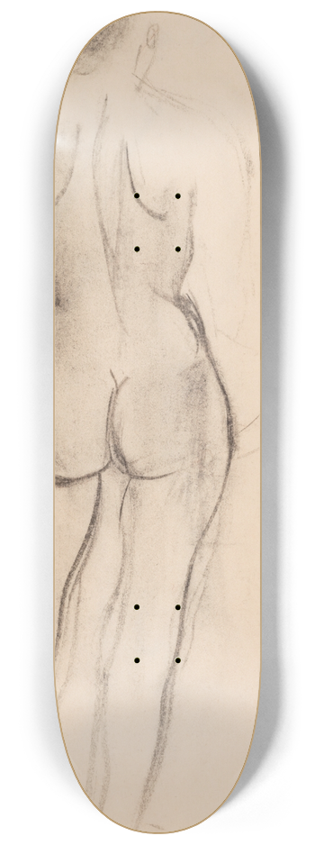 Jens Adolf Jerichau - Kvindelig stende model, set fra ryggen 8.25 inch art skate deck
