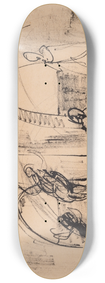 Jens Adolf Jerichau - Udkast til maleriet Hcuba 8.25 inch art skate deck