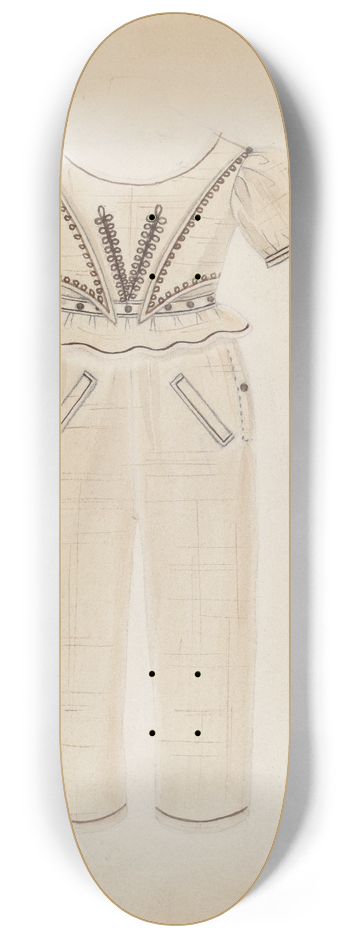 Jean Peszel - Boys Suit 8.25 inch art skate deck