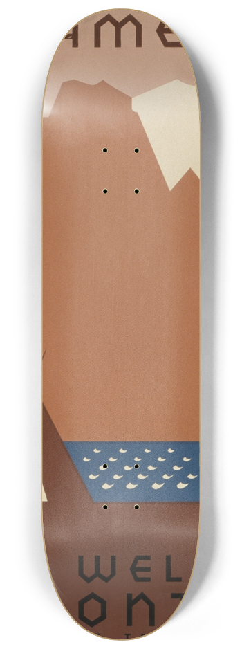 Jerome Henry Rothstein - See America. Welcome to Montana 8.25 inch art skate deck