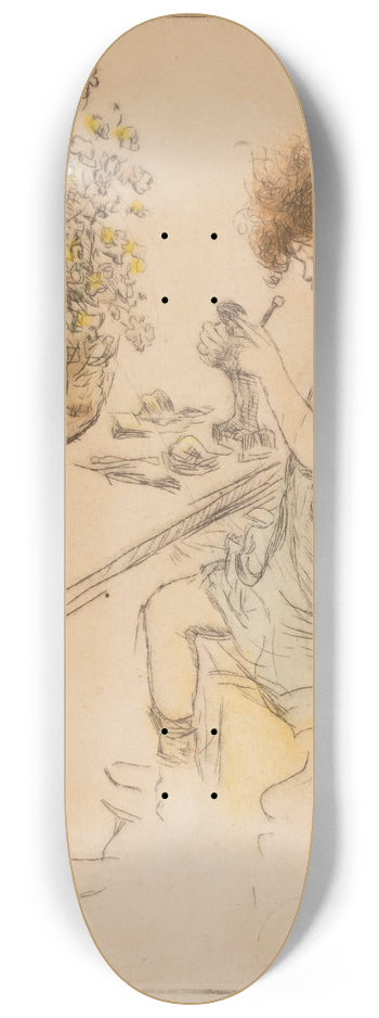 Jerome Myers - Untitled (Girl) 8.25 inch art skate deck