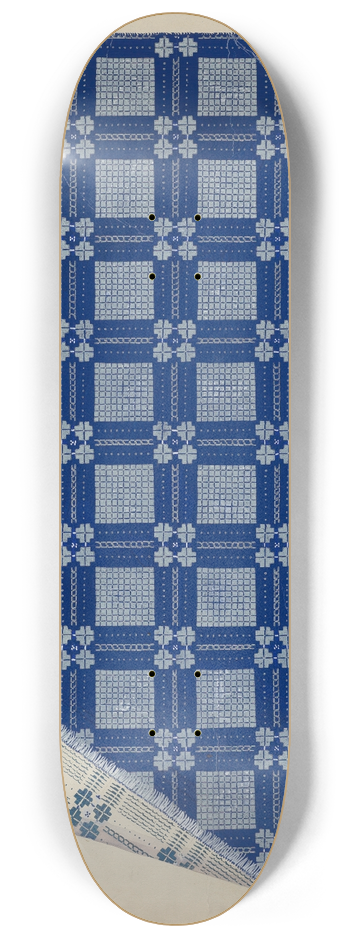 J. Howard Iams - Woven Coverlet 8.25 inch art skate deck