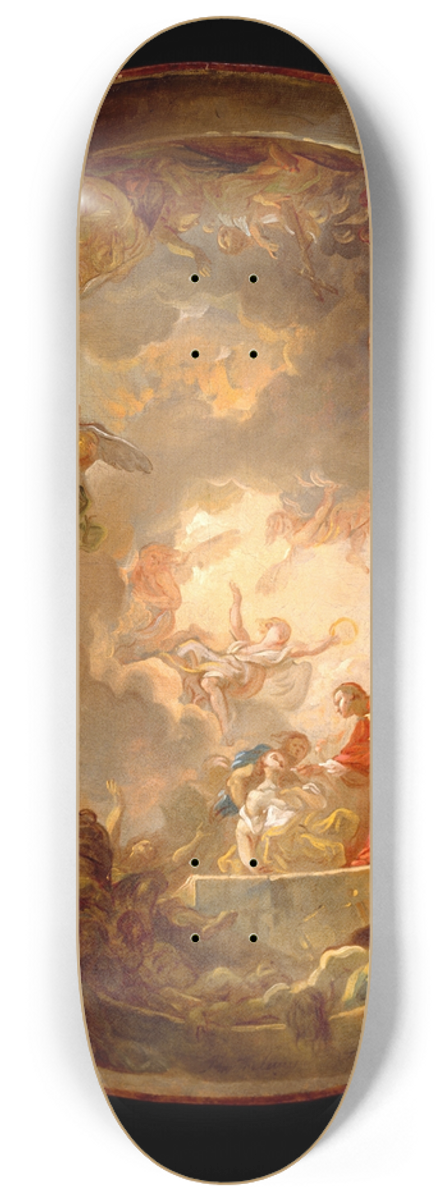 Jean-Simon Berthlemy - Saint Carlo Borromeo Attending to the Plague Victims 8.25 inch art skate deck