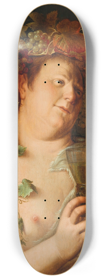 Joachim Wtewael - Bacchus 8.25 inch art skate deck