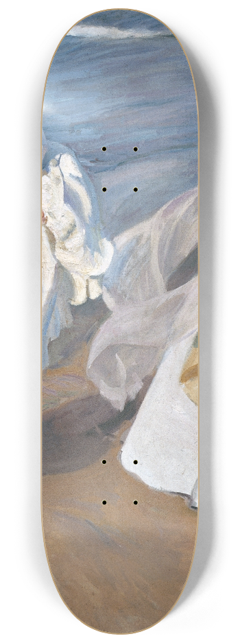 Joaqun Sorolla - Strolling along the Seashore 8.25 inch art skate deck