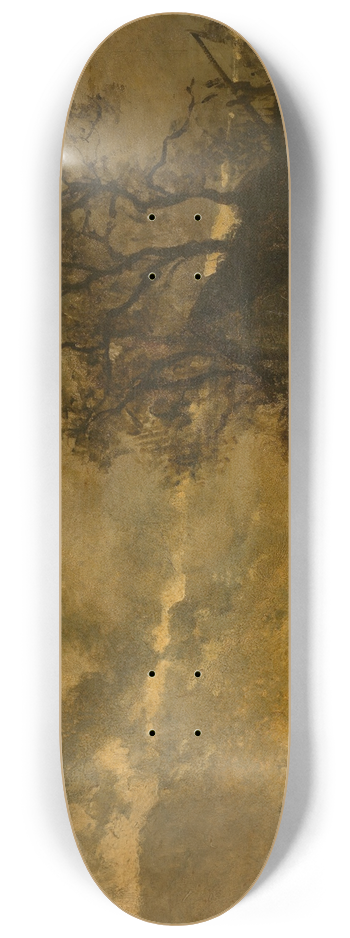 Johan Barthold Jongkind - Landscape 8.25 inch art skate deck