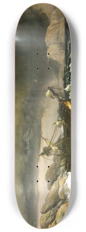 Johan Christian Dahl - Shipwrech 8.25 inch art skate deck
