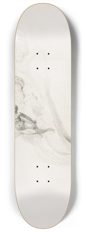 Jehan Georges Vibert - Dans la Fum 8.25 inch art skate deck